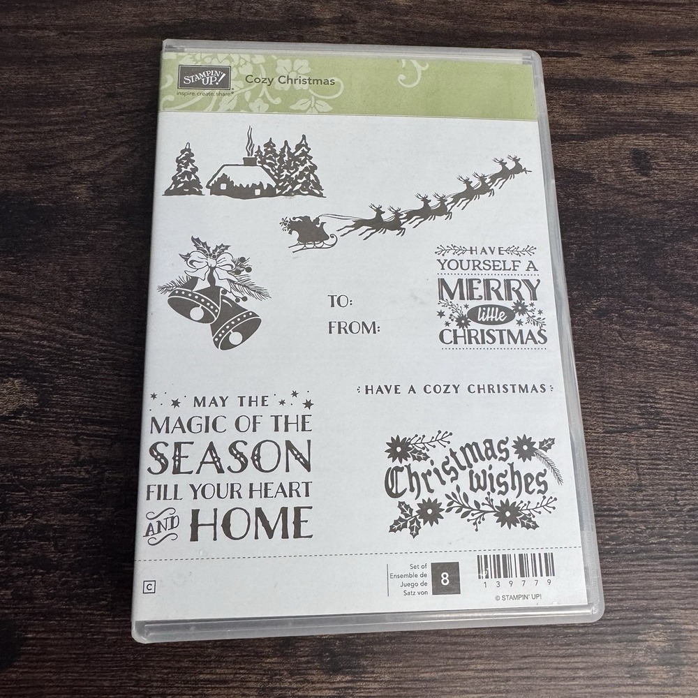 New Stampin' Up! Cozy Christmas Unmounted Rubber Cling Stamp Set